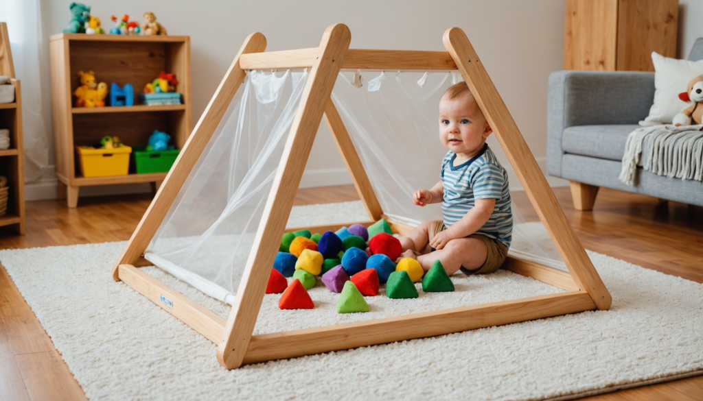 explorez les bienfaits du triangle pikler en bois pour favoriser la motricité libre selon la pédagogie montessori. découvrez comment ce jeu développé pour les enfants encourage autonomie, coordination et développement moteur.