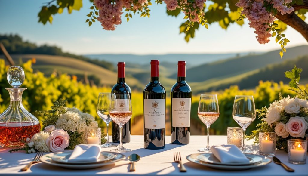 découvrez notre sélection de vins d’exception pour sublimer votre mariage à bordeaux. conseils personnalisés, accords mets-vins et crus prestigieux pour un événement inoubliable.